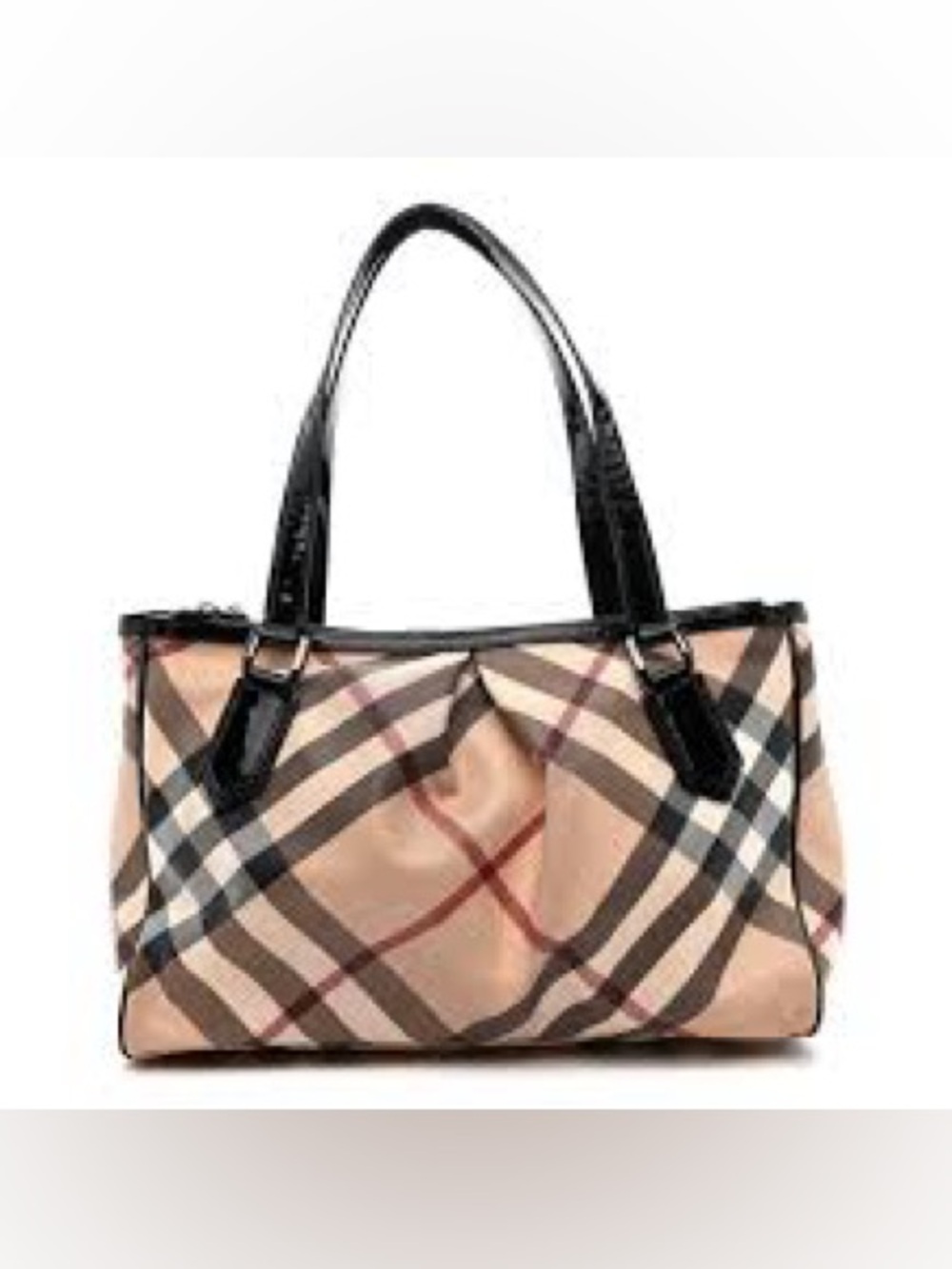 VINTAGE 2000s Burberry supernova check medium tote bag & wallet (2 IN 1)